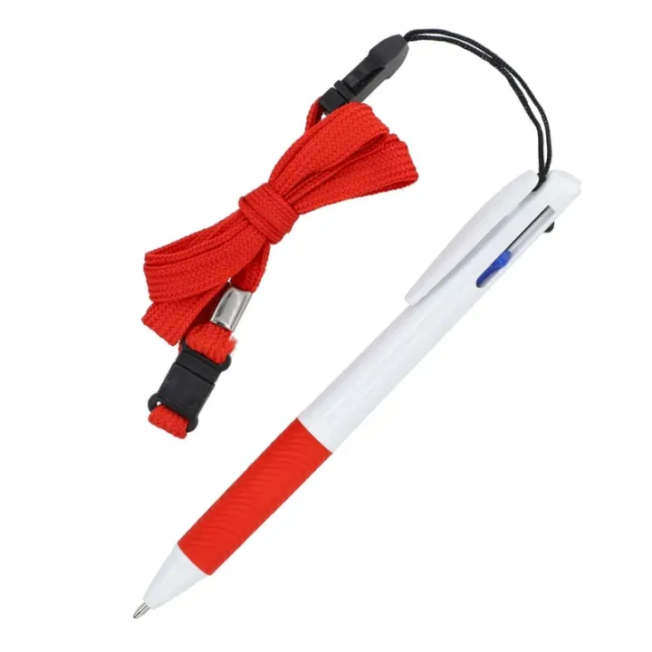 3 Colour pen with grip and keycord - LT87855 (N0121)